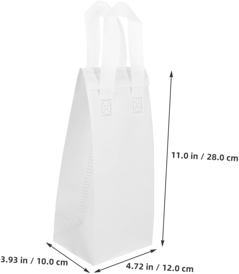 Homoyoyo 50pcs Insulated Single Cup Coffee Carrier Bag With Handles Thermal Takeout Tote Portable Drink Packaging Bag For Restaurants, Cafes, And Food