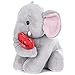 My OLi Plush Elephant Stuffed Animal with Heart Soft Elephant Plush Toys for Kids Valentines Gifts for Girls Boys Lover Plush Wedding Decor