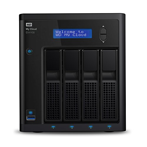 WD My Cloud EX4100 Expert Series 4-Bay Network Attached Storage Diskless, Black