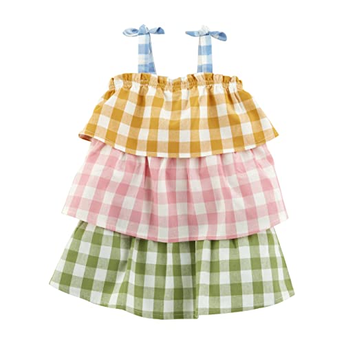 Mud Pie Girls' One Size Kids Check Dress