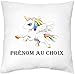 MILLE ET UN KDO - Housse de Coussin personnalisée Licorne Enfant prénom au Choix