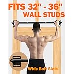 Fitarc Heavy Duty Wall Mount Pull Up Bar, Joist Mount Chin Up Bar for Doorway, Steel Construction, Home Gym Equipment, Fits 32”-36” Wall Studs - Image 3