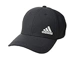 adidas Men's Release Stretch Fit Structured Cap, Black/Onix, Small/Medium