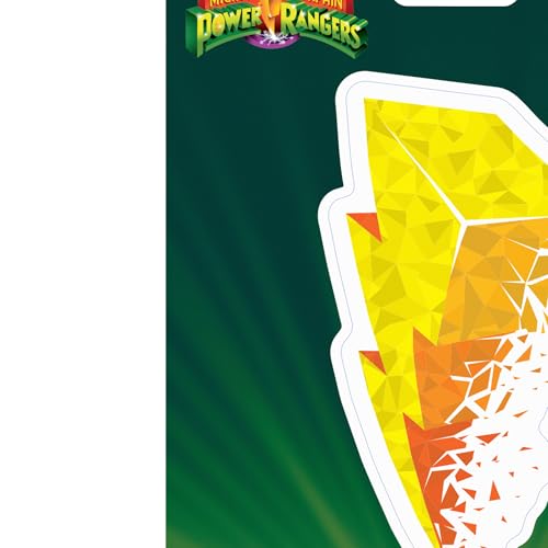 Image of Hasbro Power Rangers Lightning Adhesive Vinyl Decal - Fun Power Rangers Sticker for Water Bottle or Laptop