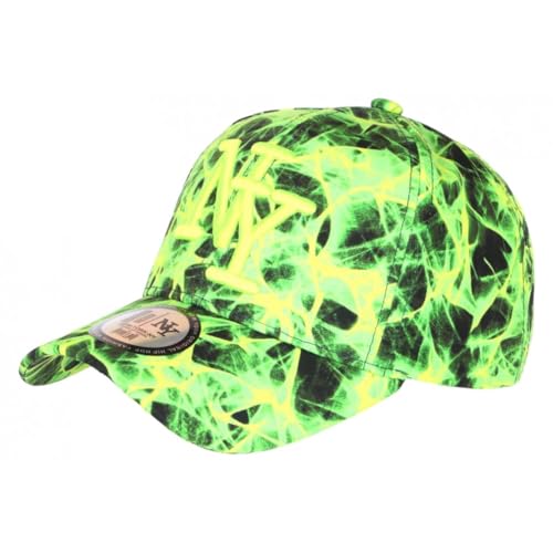 Casquette enfant verte fluo pour le skate et la récréation NY 7-12 ans