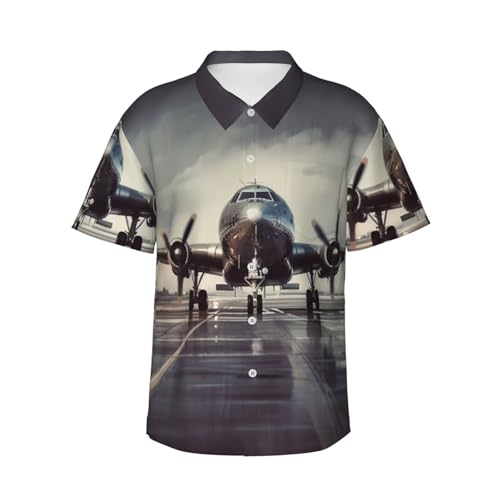 Chemise hawaïenne homme avec avions pour des vacances au soleil