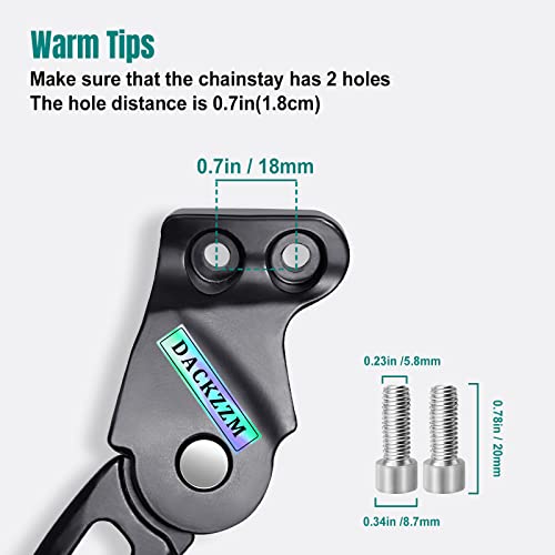 Pata de Apoyo para Bicicleta, Montaje Trasero con Espaciado de Agujeros de 18mm, para Bicicletas Adultas miniatura 3