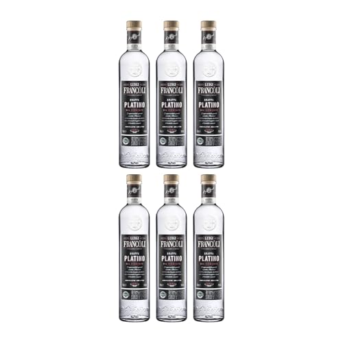 Luigi Francoli Grappa Platino Del Piemonte Italien inkl. FeinWert E-Book (6 x 0.7 l)