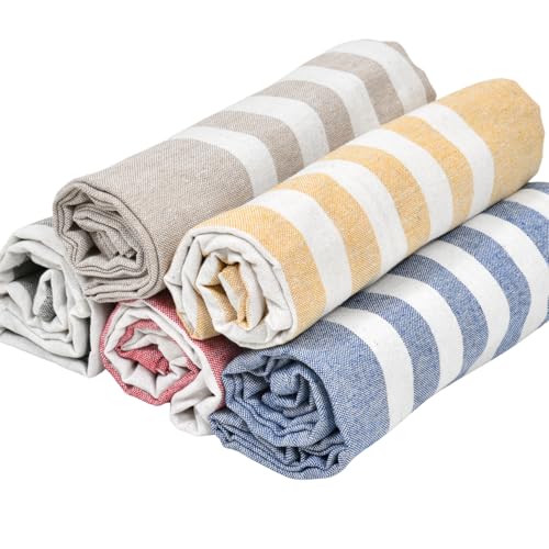 Image of Premium Hand Towels | 180 GSM Cotton Hand Towels | Hand Towel Set of 5 | Hand Towel for Gym | Soft Towels | Size 16W x 25L (Multicolor, Pack of 5)