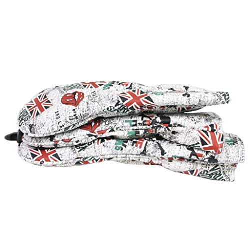 YIJU Conjunto 3 Bandeira Golf Madeira Tampa Da Cabeça para Golf Woods Driver Vermelho/Azul - Vermelh