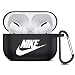 Produktbild Leosimp für AirPods Pro/3 hülle Case, Cute Niedliche Weichem Silikon Schützende Air pods Pro Haut, Ultraleicht Stoßfeste Kopfhörer hülle, Mode Schlüsselanhänger für Airpod 3 (Black Letter Right)