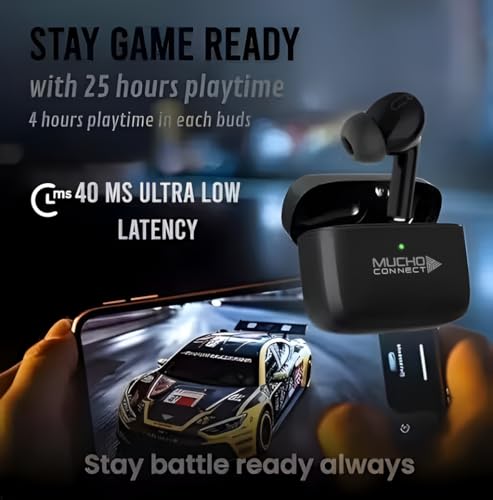 Image of Wireless Ear Buds, Bluetooth V 5.0, 3 Hr Playtime, Clear Calls, Type C Fast Charging, IPX5 TWS Earphones