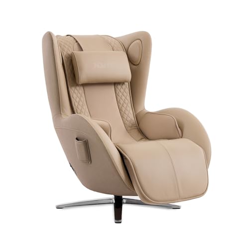 Nouhaus Aurora Massage Chair Full Body, Zero Gravity Genuine Leather Massage Chairs w/Airbags, Heating, Auto Modes, Bluetooth Speaker, Modern 4D Massa