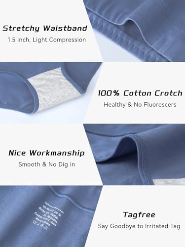 Cotton Underwear for Women Mid Rise Hipster Panties Full Briefs Stretchy Ladies Full Coverage Panties3