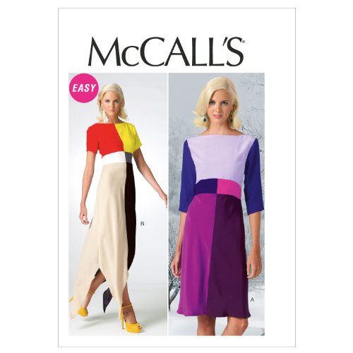 McCall's Patterns M6645 Misses' Dresses Sewing Template, Size A5 (6-8-10-12-14)