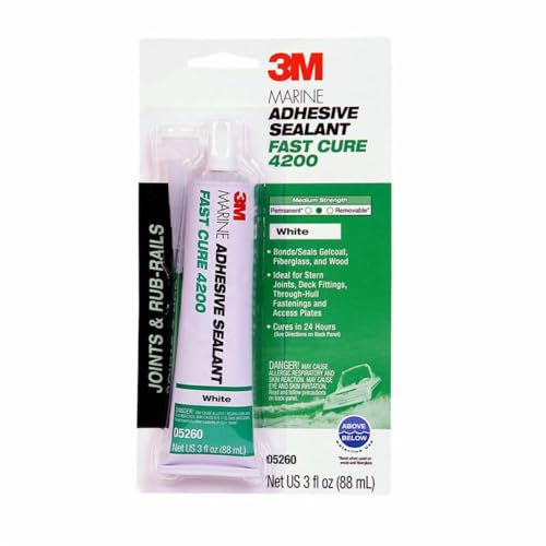 3M 05260 Marine Adhesive/Sealant Fast Cure 4200, 3 Fl Oz (Pack of 1) - image 1
