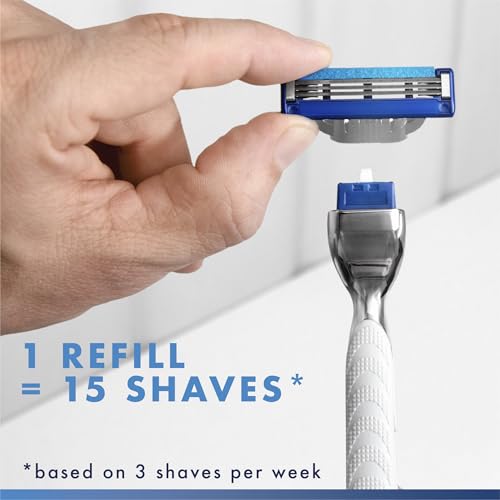 Gillette Mach3 Turbo Razors for Men, 1 Handle, 4 Blade Refills - image 7