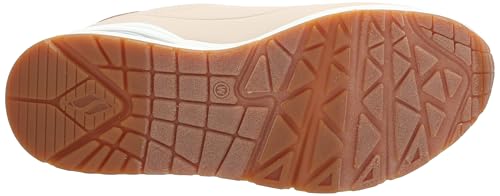 Image of Skechers Women's Uno - Shimmer Away Wedge Slip-On Fashion Sneakers, Natural, 8 Wide