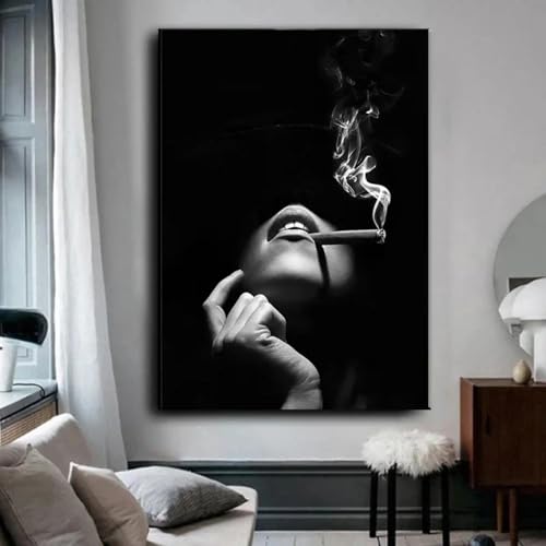 Toile femme sexy noir et blanc pour sublimer votre chambre à coucher
