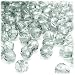 The Crafts Outlet 1000-Piece Faceted Plastic Transparent Round Beads, 8mm, Clear
