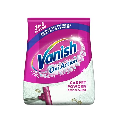 Vanish Oxi Action Upholstery & Carpet Cleaner, Stain Remover Powder for Large Area Cleaning, 650g | Spring Flowers Fragrance | Cleans and Freshens your Carpet