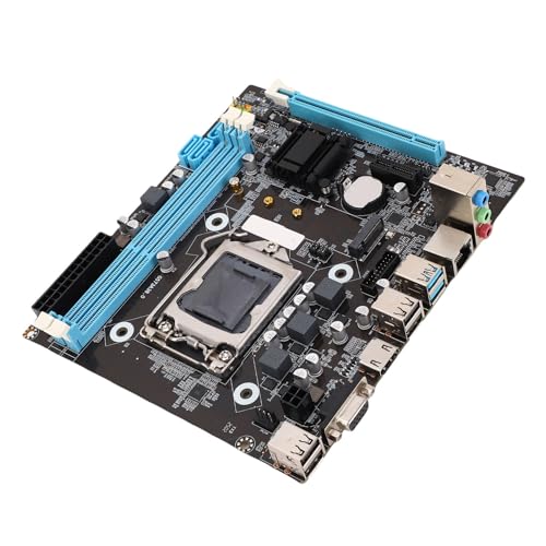 KIMISS Placa Base H81 Gaming, para Core i5/i7, DDR3 Dual Channel, Slot M.2 NVMe, SATA 6Gb/s, Micro ATX, Compatible con Xeon E3