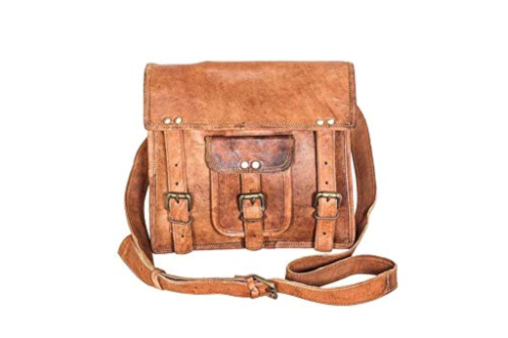 Men's Genuine Tab Messenger Bag