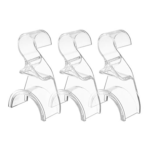 Wiosi Premium Clear Purse Hanger Closet Set of 3 - Durable Acrylic Organizers and Storage Bag Hanger for Luxury Closet - Purse Hanger Holder for Handbags, Premium Backpack Purse Hooks