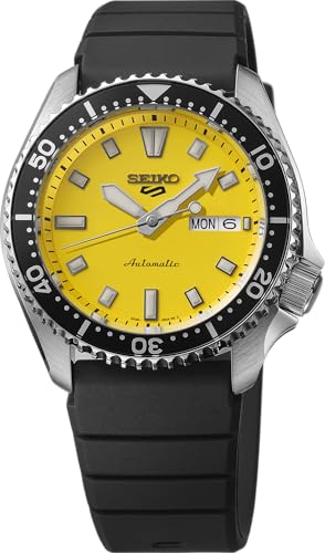 Image of SEIKO 5 Sports Men's Automatic Watch with Stainless Steel Case and Luminous Hands - Stylish Wrist Watches