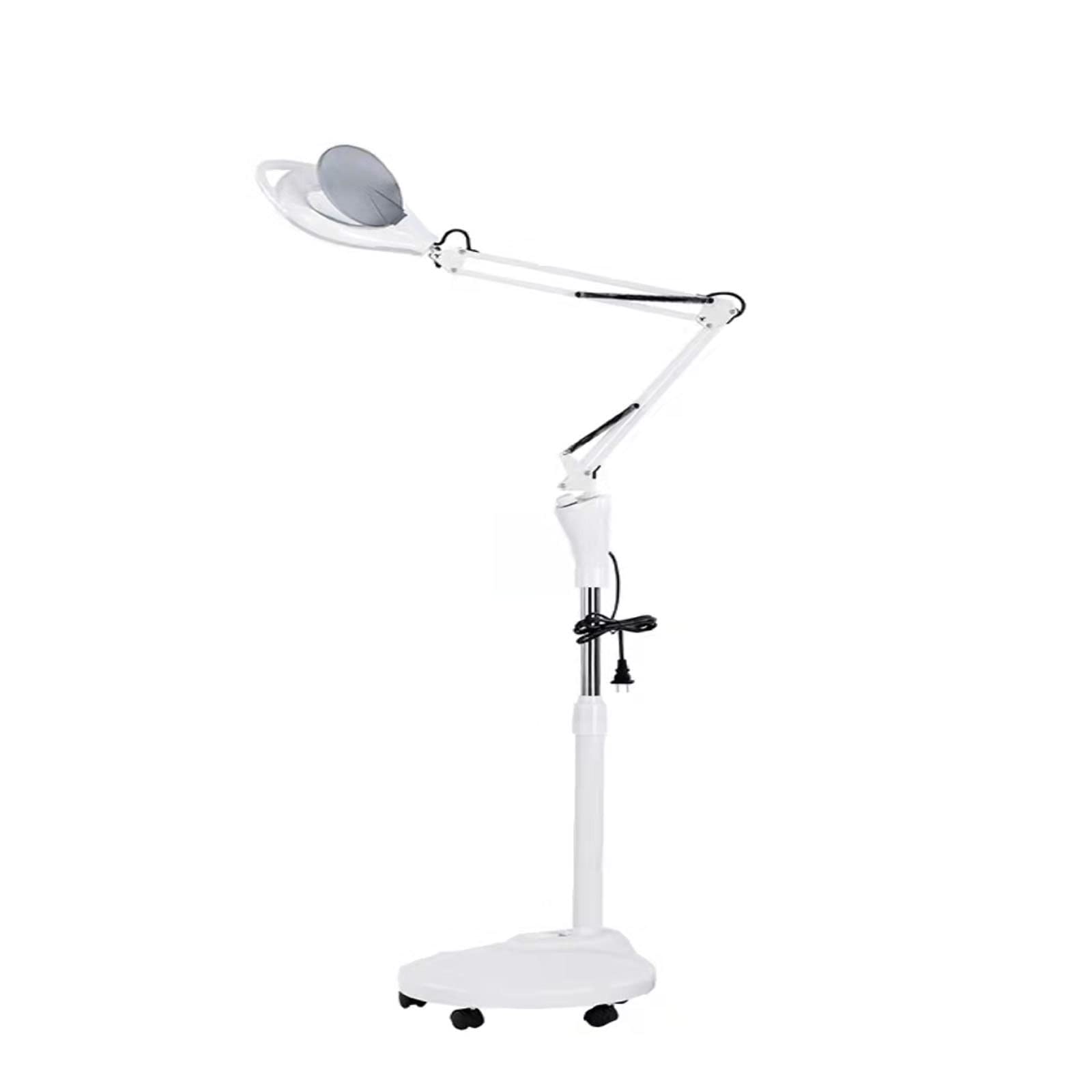 Aioneer Beauty Magnifying Lamp, Led Magnifying Floor Lamp Height Adjustable,For Reading Beauty Salon Tattoo Nail Skin