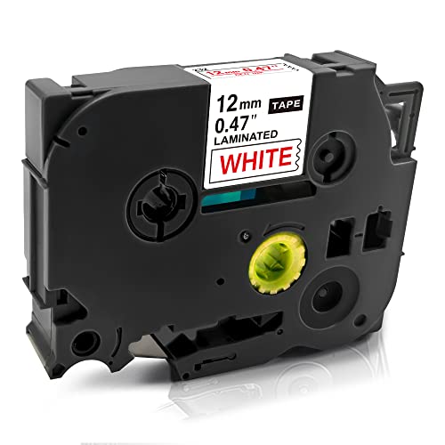 Amazon | Wollsh ブラザー用 互換 TZe-232 単品 白地赤文字 幅