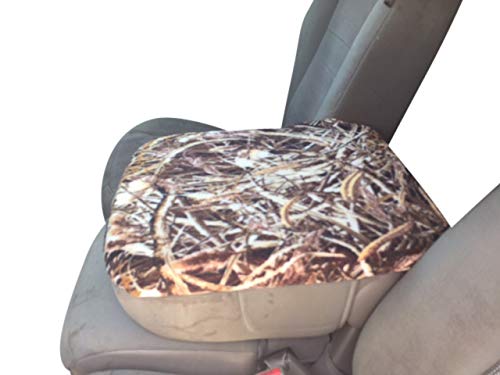 Auto Console Covers- Compatible With The Ford Expedition 2000-2002 Center Console Armrest Cover Fleece Fabric - Marsh Oak #TOP27