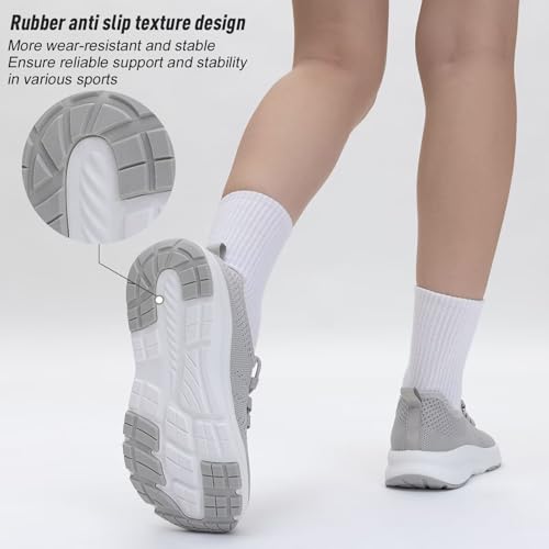 Image of ZYEN Wide Toe Box Shoes Women Non-Slip Ultra Light Running Sneakers Extra Wide Feet Arch Support Walking Shoes Tennis Diabetes Breathable Gym Workouts 6-12