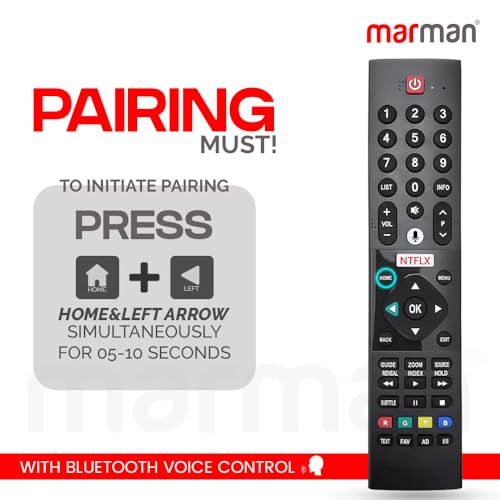 Image of marman Compatible with Panasonic Smart Tv Remote Control Suitable for 4K HDR TV Applicable for GX650S GX750T TH-50HX650K HX650 Series with Google Assistant and Streaming Apps - Pairing Must