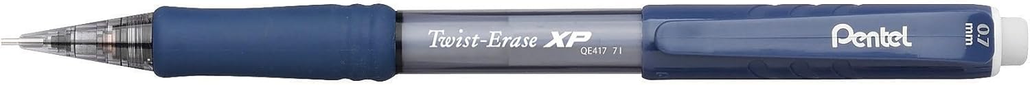 Pentel QE417A Twist-Erase EXPRESS Mechanical Pencil.7mm, Black, Dozen