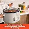 bella 6.0 Qt Programmable Slow Cooker, Ceramic Nonstick Coating, Adjustable Temperature & Cooking Times, Dishwasher Safe Stoneware Pot & Tempered Glass Lid, Tangle Free Cord Wrap, Oatmilk #5