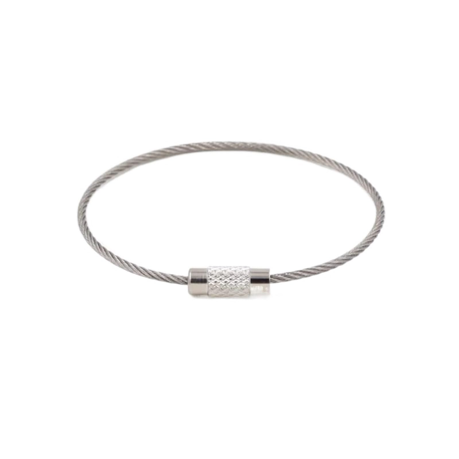 Cable de acero inoxidable anticaídas para organizar llaves pesadas sin deformarse