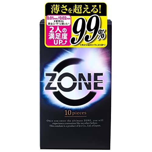 ジェクス コンドーム ZONE ゾーン 10個入 【理想の生感覚】 ステルスゼリー - 画像1