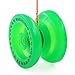 MAGICYOYO K1 Yoyos for Kids 8-12 yrs+, Responsive Yoyo for Beginners, Glowing Yo-yos in the Dark, Yo-yo Plastic Professional with Yo Yo Glove+ Bag+ 12 Yo Yos Strings, Green