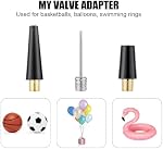 19pcs Bicycle Valve Adapter Set for Presta Schrader, Brass Bike Tire Valve Adapter Includes Ball Pump Needles Air Pump Needles Caps for Sports Balls Bikes Inflatable Device Air Compressor Accessories