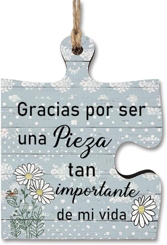 FANAOREN Regalos Amigas Originales, Regalo Amiga, Placa Decorativa Colgante con Forma de Puzzle, Regalos para Mejores Amigas, Regalo Cumpleaños Mujer, Regalo Amiga Cumpleaños, Regalos Navidad