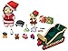 SYLVANIAN FAMILIES - Le Coffret traineau de Noël et Figurines - 5568 - Mini Poupées Multicolore