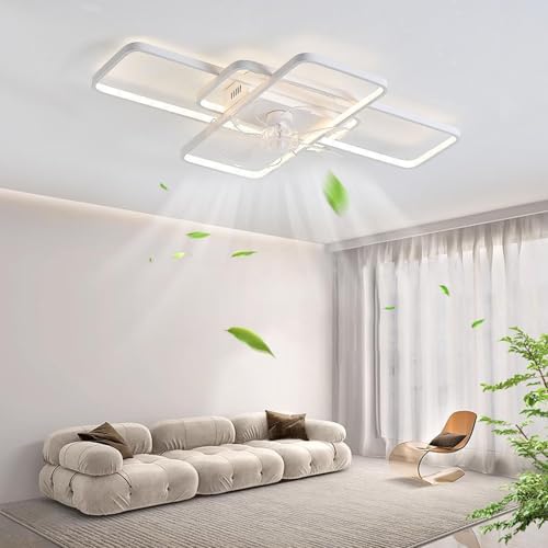 Plafonnier LED moderne dimmable 80W blanc anti-fatigue visuelle - 2