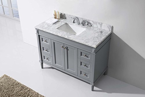 Virtu Usa Es-40048-Wmsq-Gr-Nm Tiffany 48" Single Bathroom Vanity Set In Grey, 48 Inches, Cool Gray #TOP6