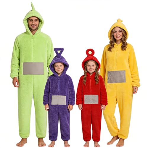 Générique Pyjamas Costume Déguisement Unisexe Adulte Combinaison Famille Assortis Pyjamas Polaire Animaux Pyjama Rigolo Grenouillères Fête Ensembles Idéal pour Le...