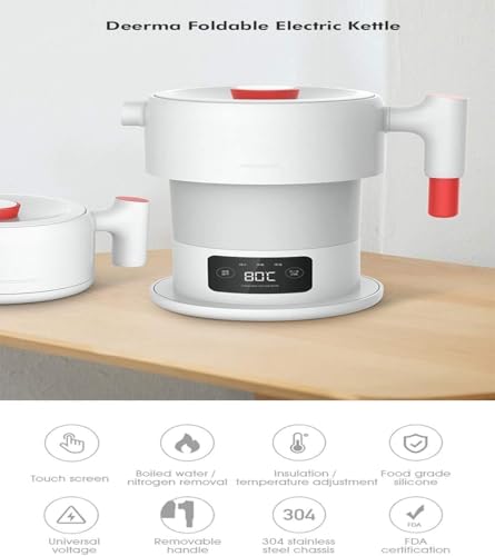 Mini Tetera Eléctrica Plegable 600ml con Control Táctil miniatura 2