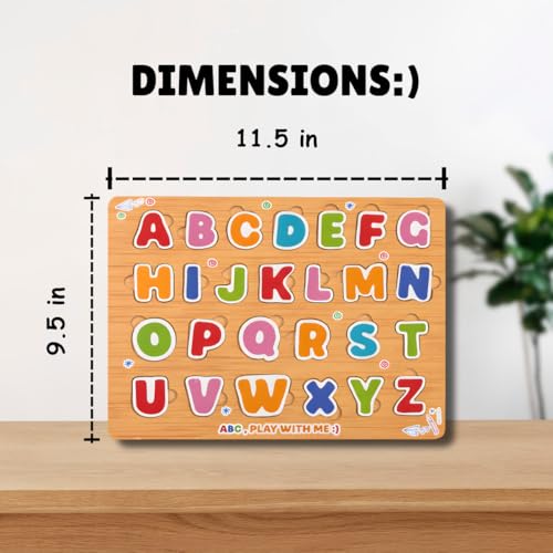 Image of Wooden Learning Educational Game Board for Kids, Puzzle Toys for 2 Years Old Boys & Girls (COM008)