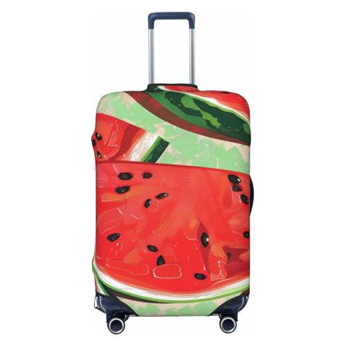 Red Watermelon Print Travel Luggage Cover - Personalization Elastic Suitcase Protector,XL(Fit 29-32 Inch Luggage)