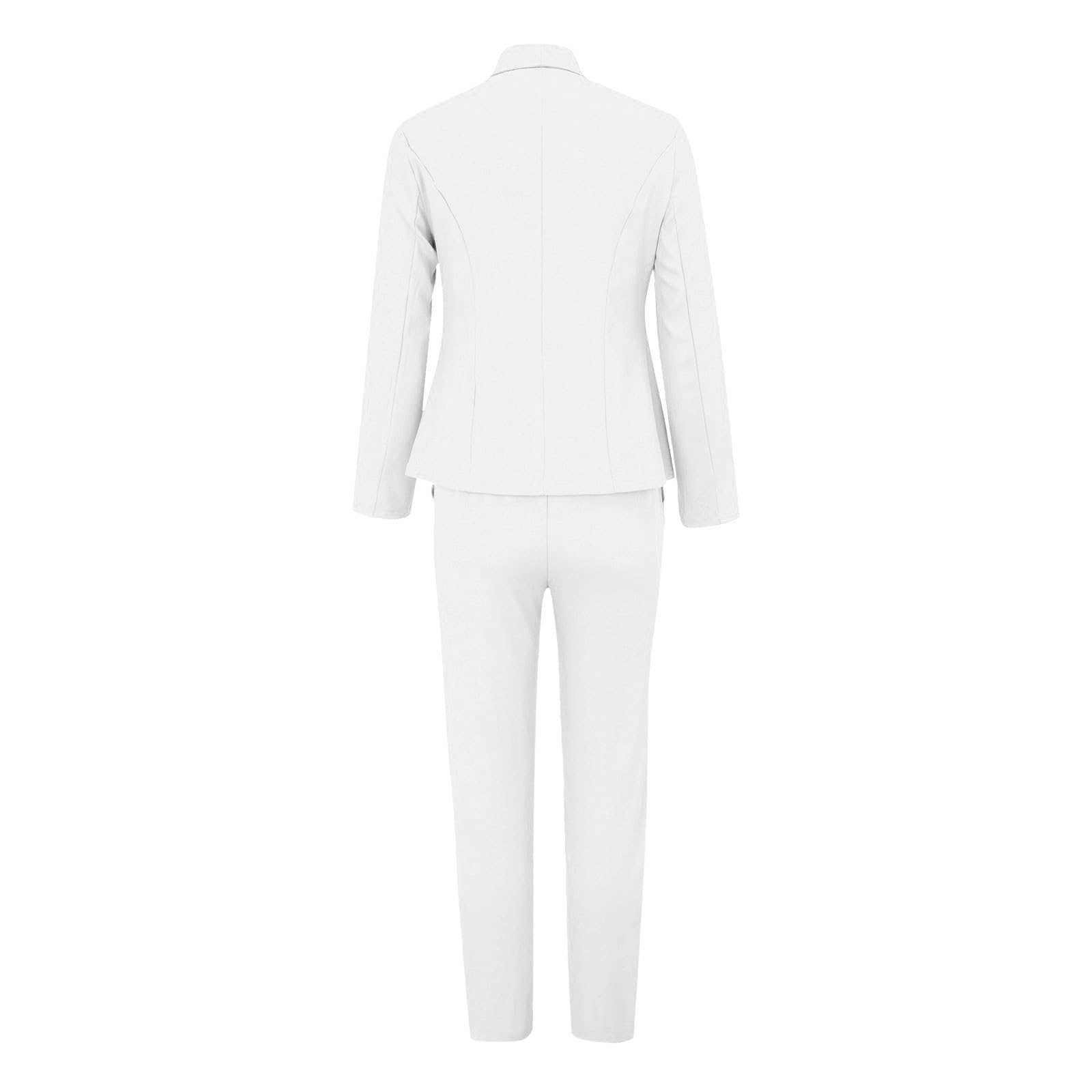 Generico Tailleur Mujer Elegantes Invierno Completo Con Revers Y Botones Slim Fit Set Trabajo Curvy Mangas Largas Pantalones Y Chaqueta Ropa Ligera Para Negocios Ocasiones Formales Y Oficina