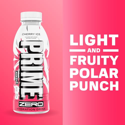 Image of PRIME Hydration Ice Red Chill, Sports Drinks, Enhanced with Electrolytes for Maximum Hydration, BCAAs 250 mg, B Vitamins, Antioxidants, Low Sugar, 1.4 oz, Pack of 12